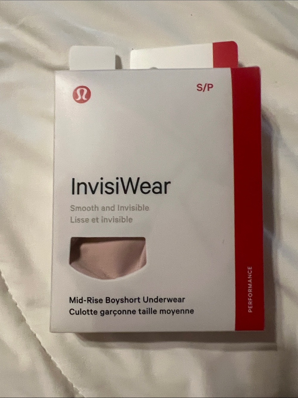 lululemon InvisiWear Mid-Rise Boyshorts - Light Pink